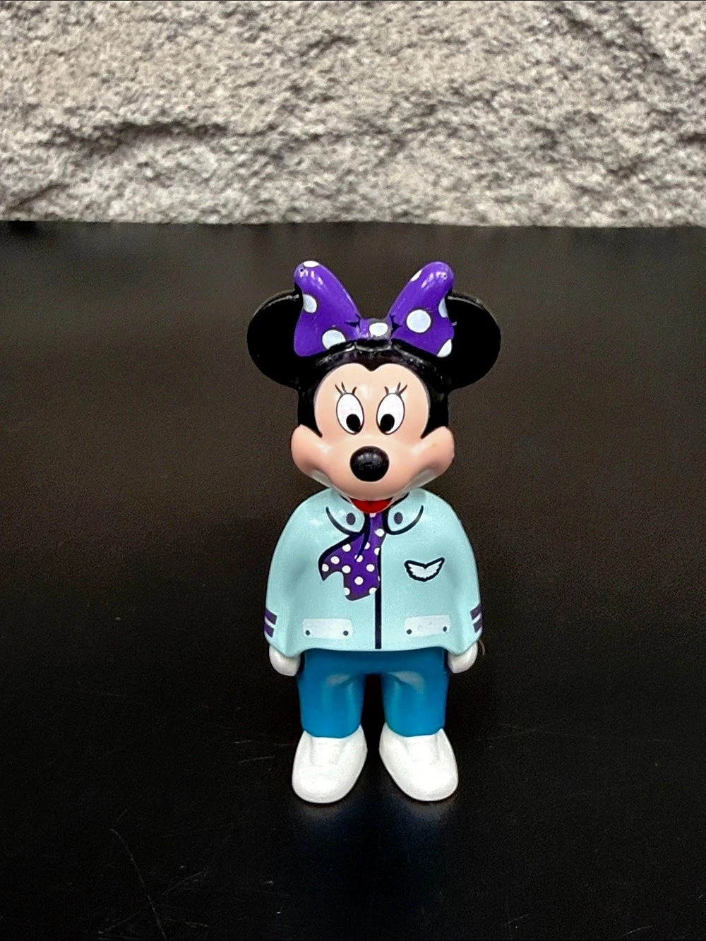 Disney Minnie Mouse Playmobil Figure 3.25β Purple Bow Blue Jacket
